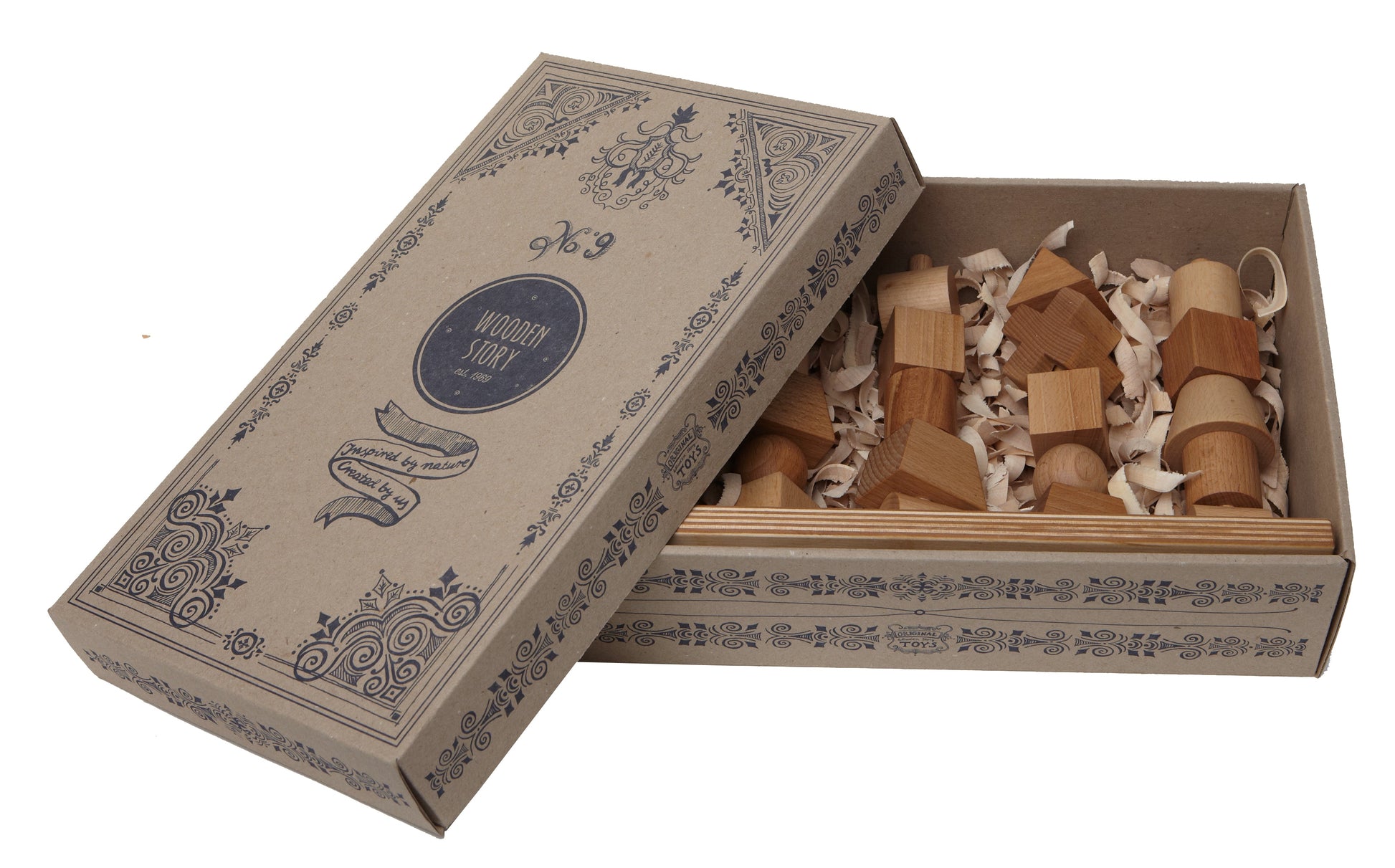 Wooden Story Natural Stacking Toy - Montessori