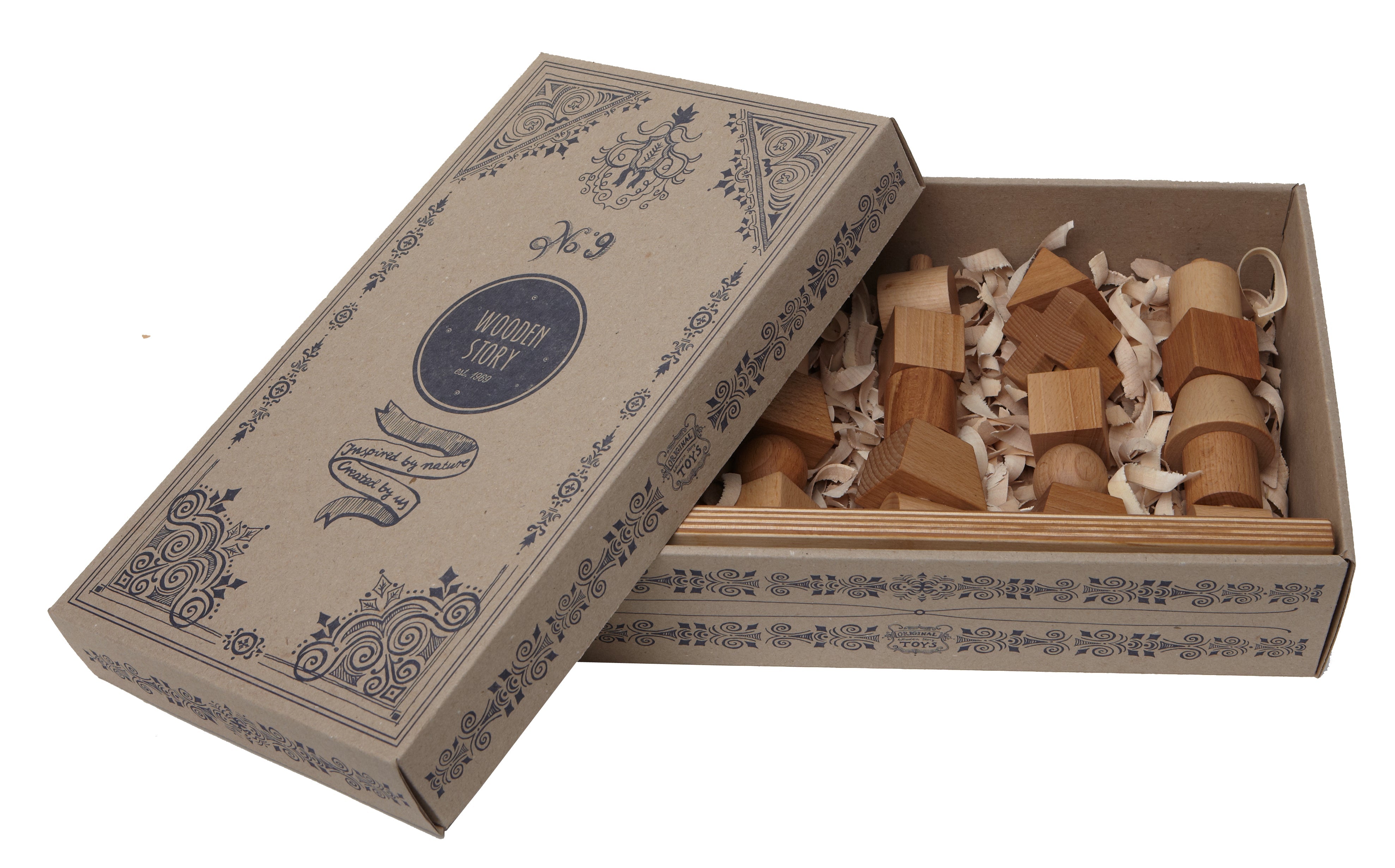 Wooden Story Natural Stacking Toy - Montessori