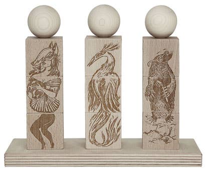 Wooden Story Dreamland Natural Stacking Toy - Montessori