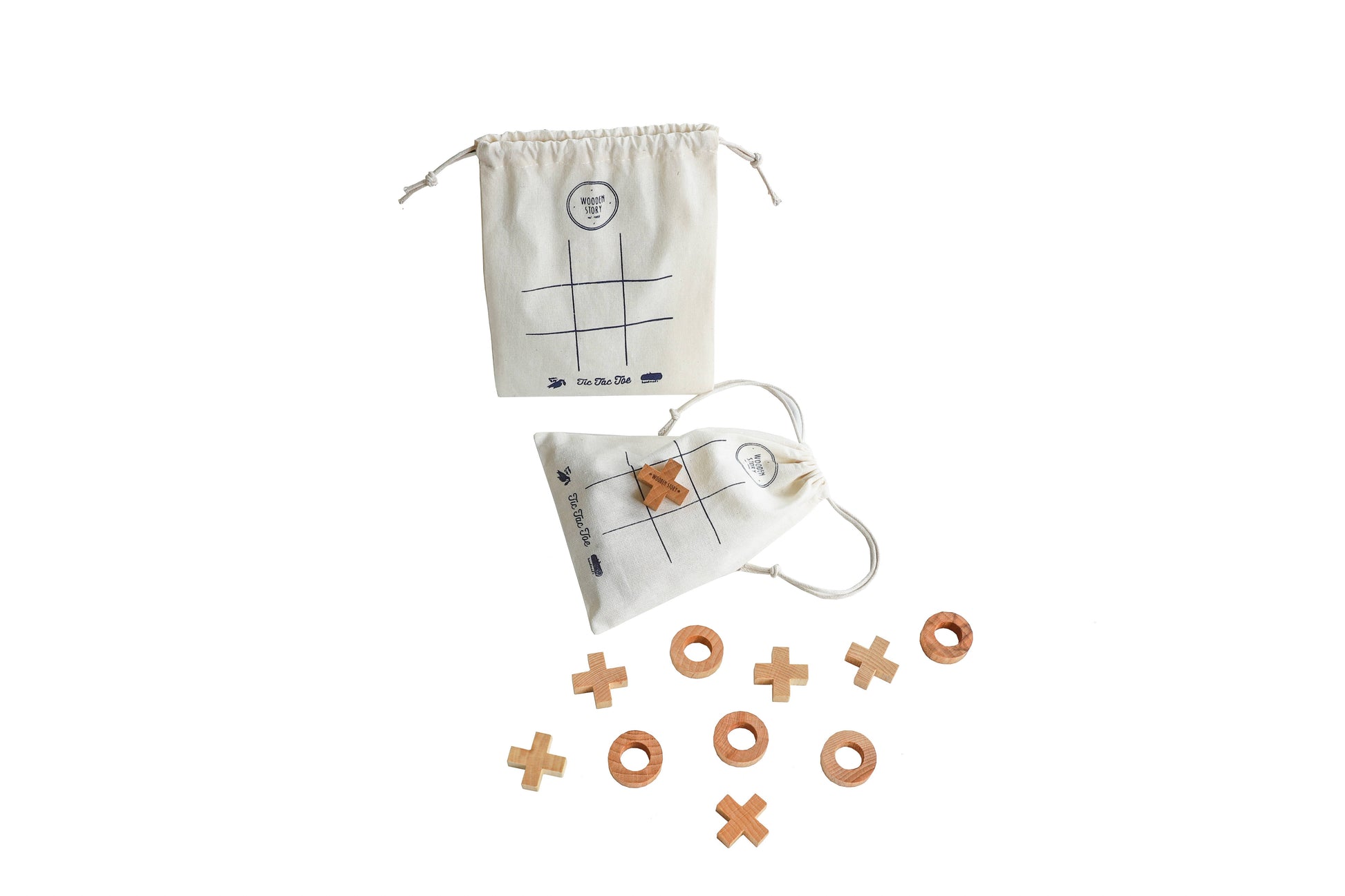 Wooden Story Tic Tac Toe Game