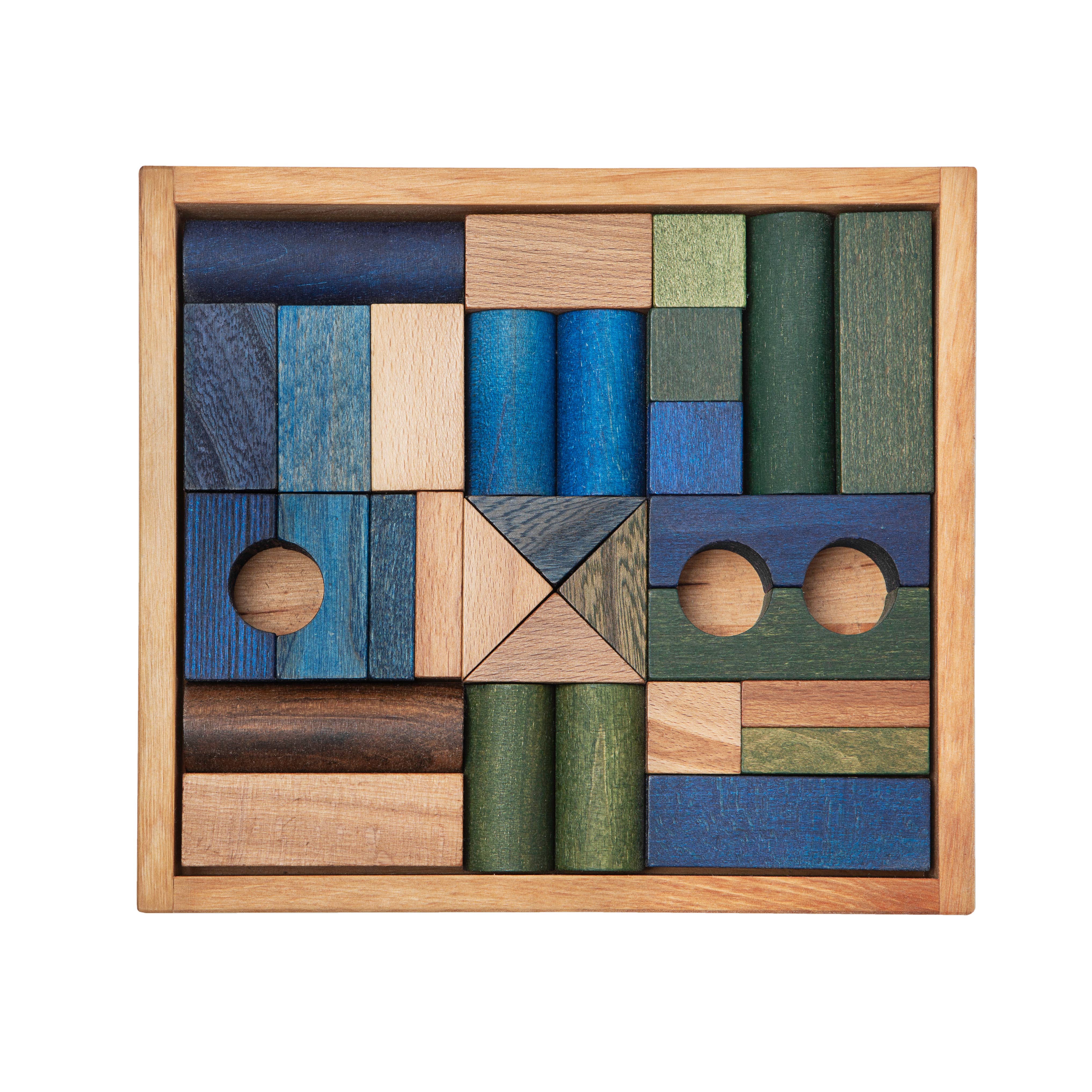 Wooden Story Cold Blocks in Tray - 30 pcs