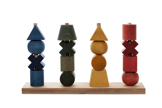 Wooden Story Rainbow Stacking Toy XL - Montessori
