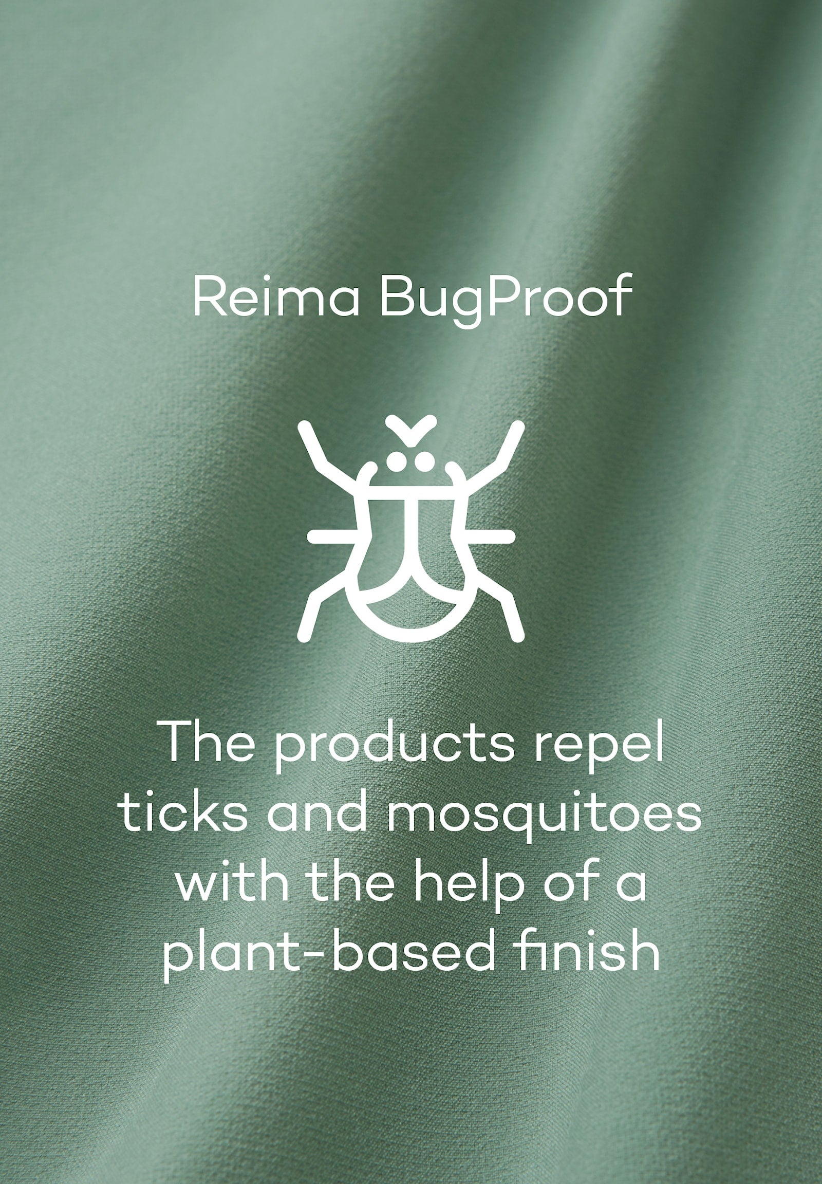 Reima Surina insect repellent pants Stone Green back