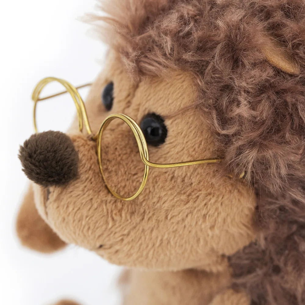 Plush Soft Toy, Prickle The Hedgehog With Glasses