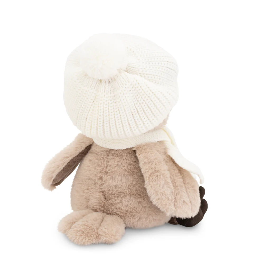 Soft toy owl Sonya, fashionista