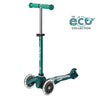 Micro Mini Deluxe Foldable ECO LED Scooter Green
