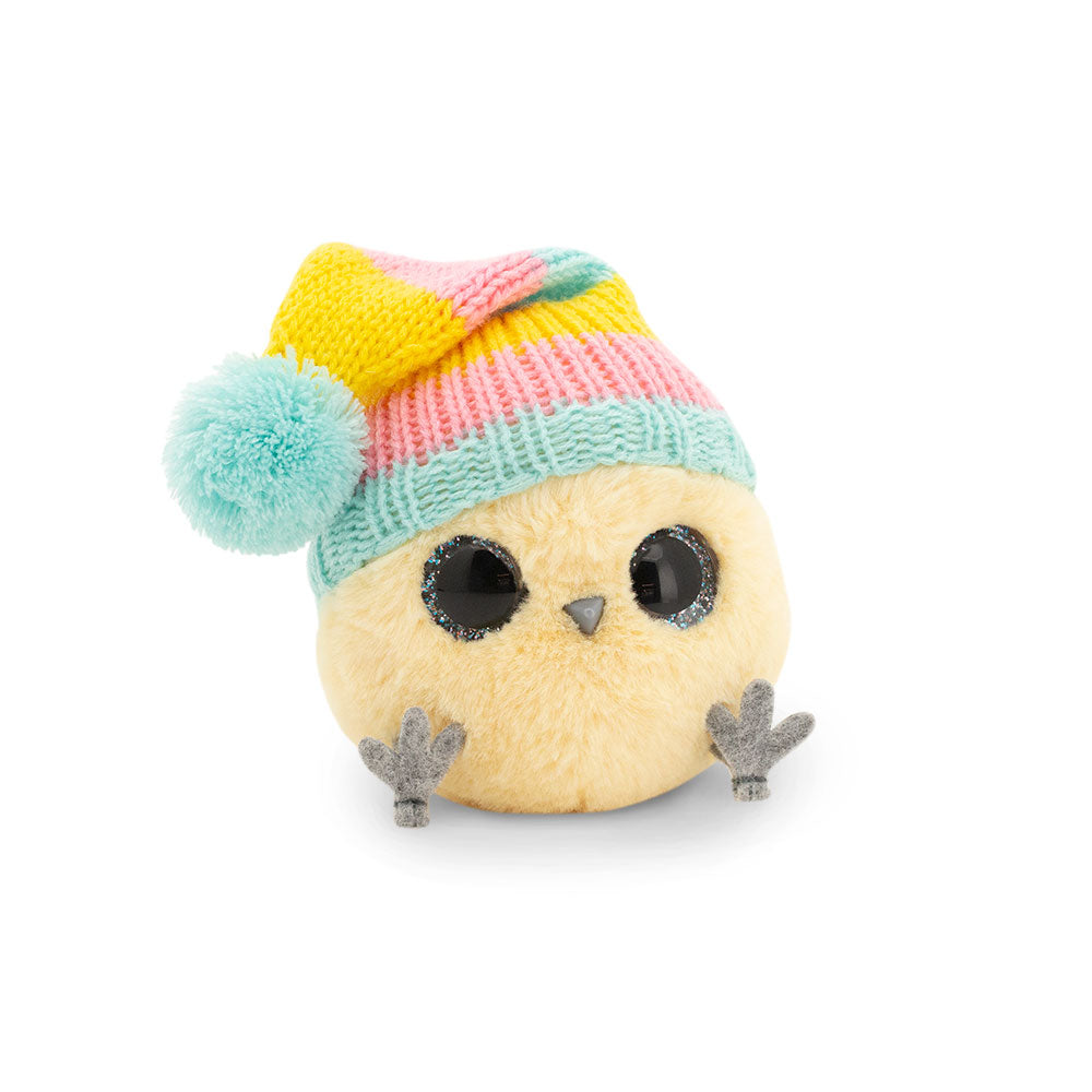 Whoozies Owl in Rainbow Hat