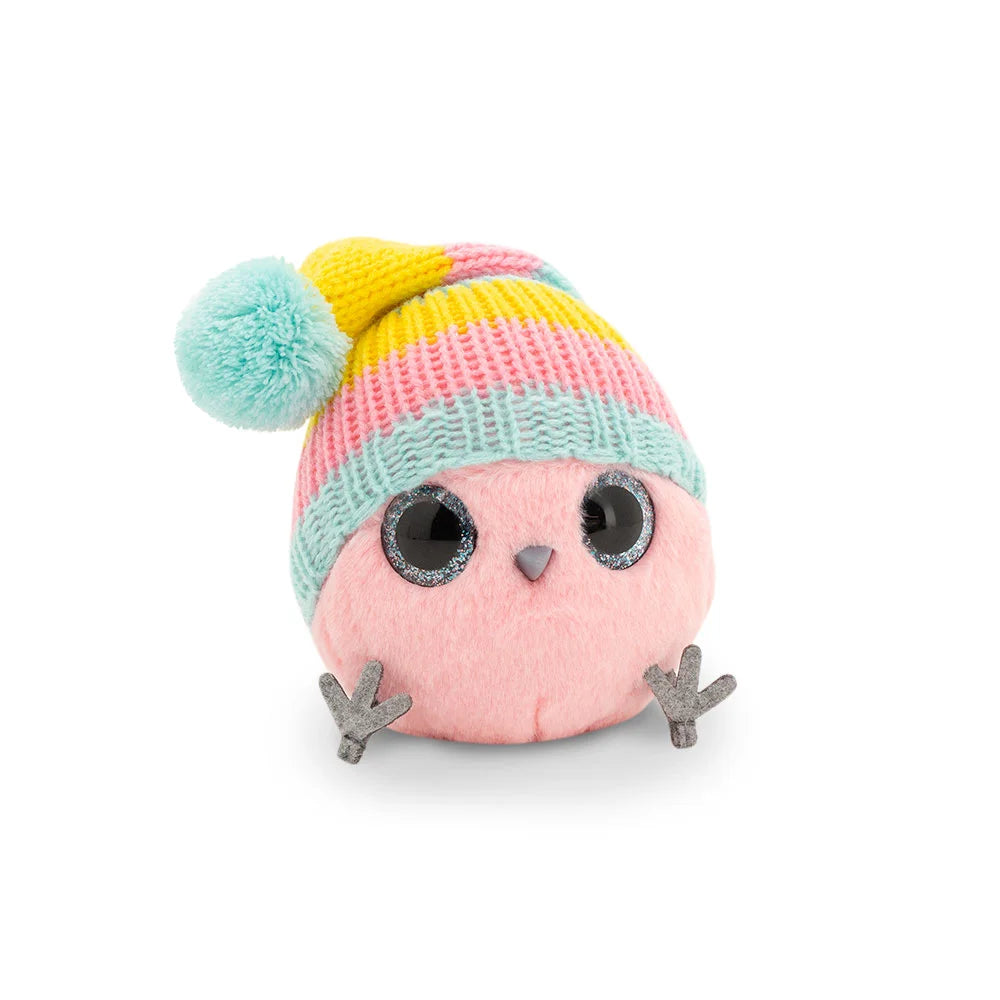 Whoozies Owl in Rainbow Hat