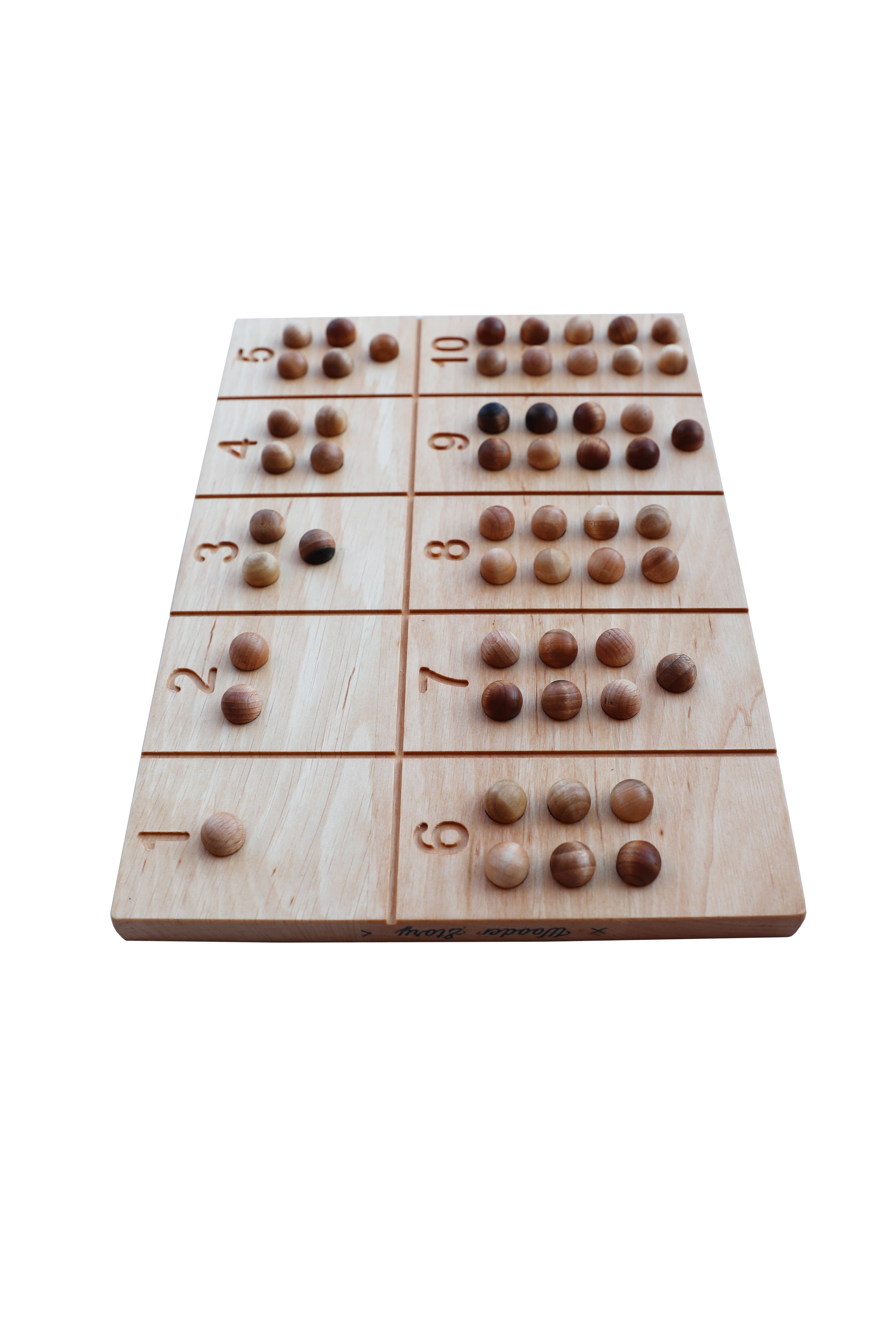 Wooden Story Number Tracking Board - Educational Toy