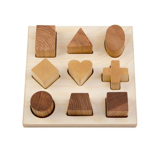 Wooden Story Natural Shape Puzzle Board