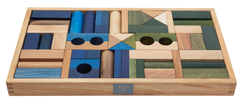 Wooden Story Cold Blocks in Tray - 54 pcs