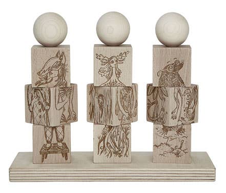 Wooden Story Dreamland Natural Stacking Toy - Montessori