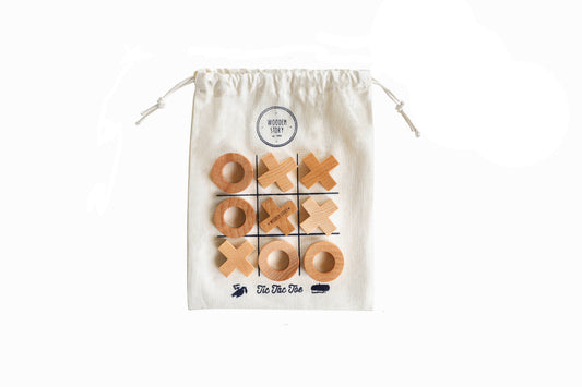 Wooden Story Tic Tac Toe Game
