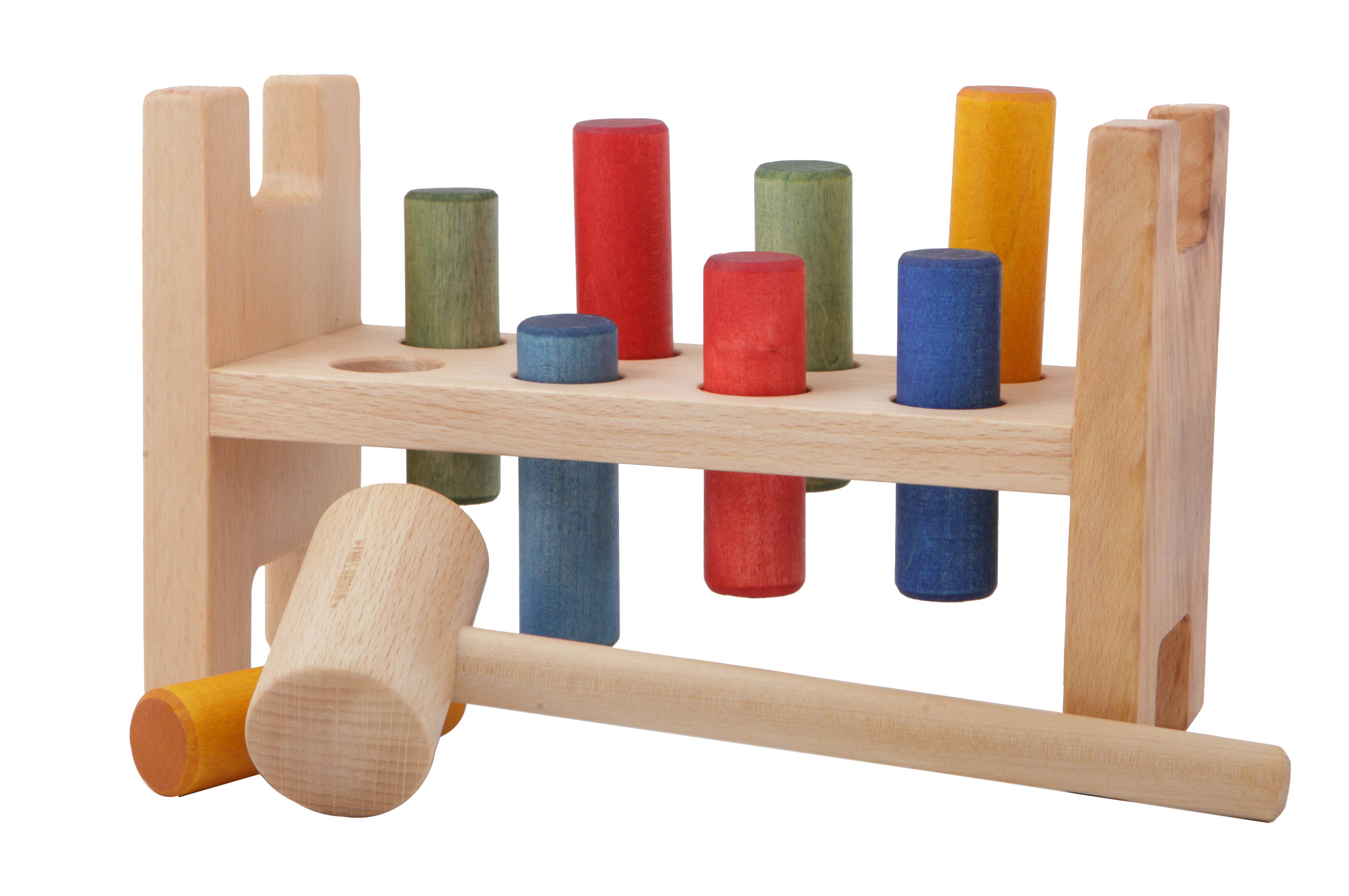 Wooden Story Rainbow Pound-a-Peg