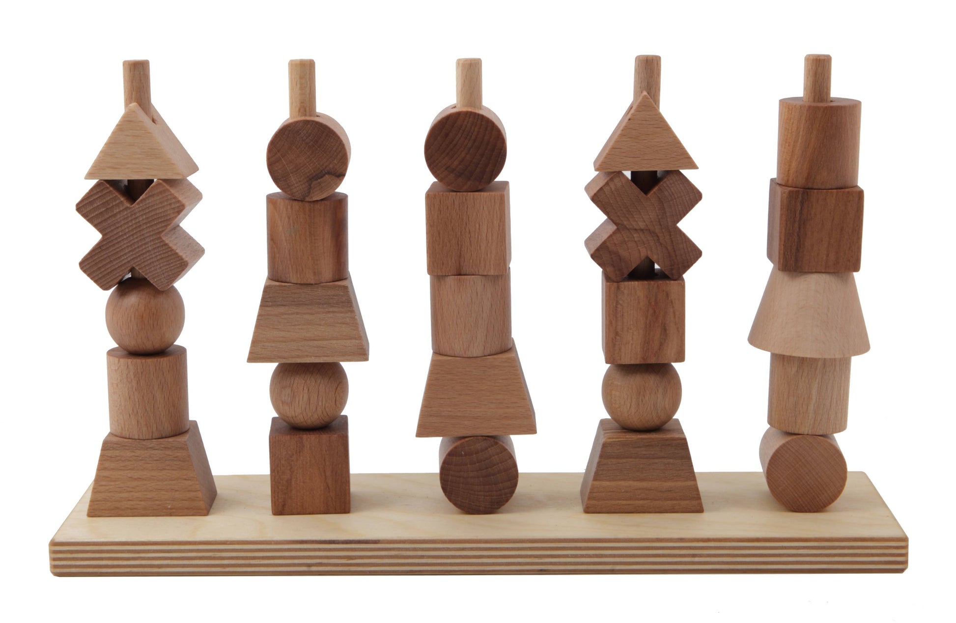 Wooden Story Natural Stacking Toy - Montessori
