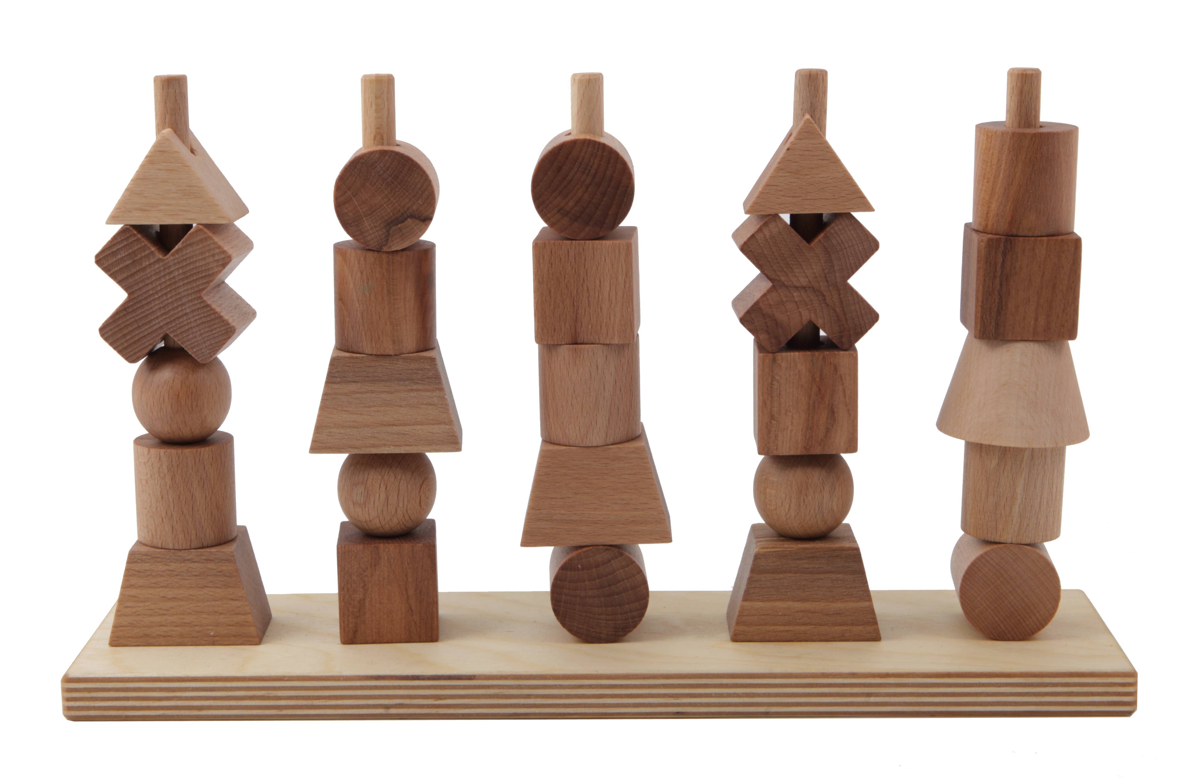 Wooden Story Natural Stacking Toy - Montessori