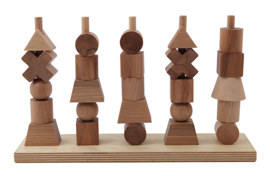 Wooden Story Natural Stacking Toy - Montessori