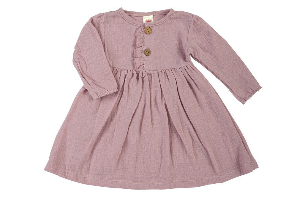 Makoma Just Muslin - Muslin Baby Dress – Powder Pink