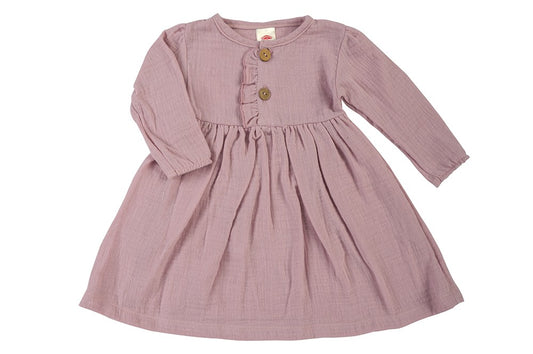 Makoma Just Muslin - Muslin Baby Dress – Powder Pink