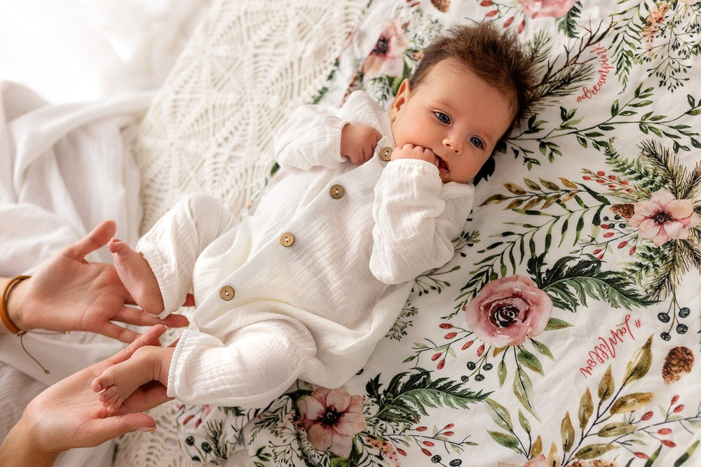 Makoma Just Muslin - Cotton Muslin Sleepsuit – Ecru