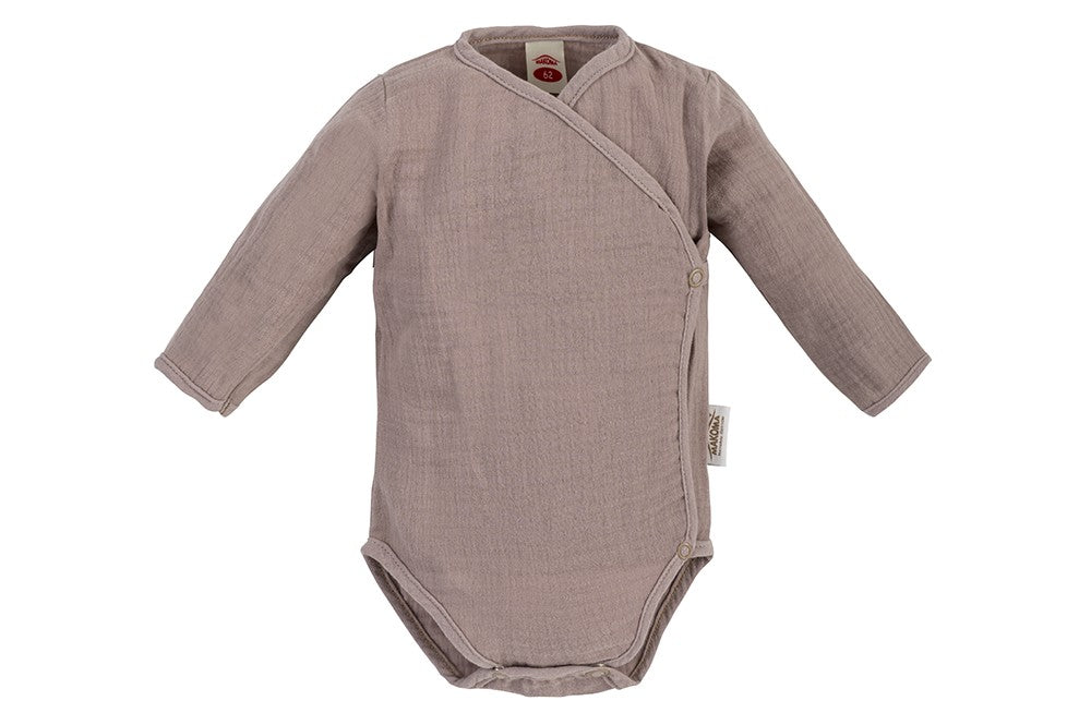 Makoma Just Muslin - Muslin Wrap Bodysuit – Cappuccino