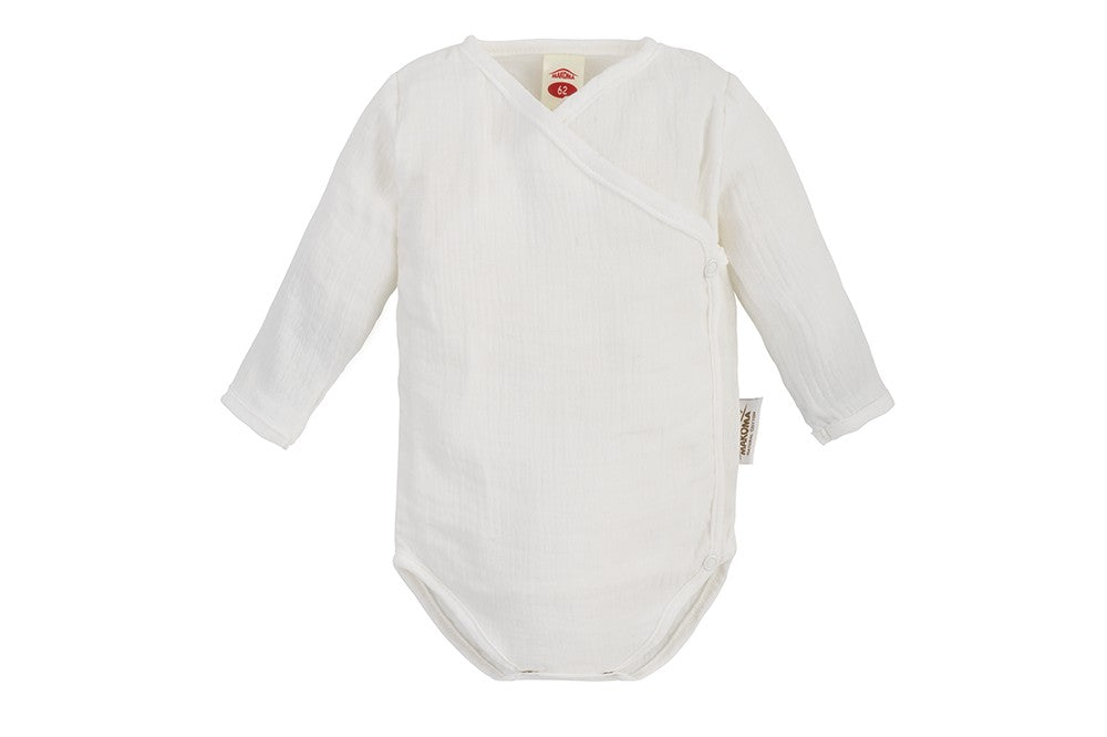 Makoma Just Muslin - Muslin Wrap Bodysuit – Ecru