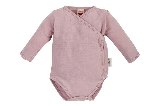 Makoma Just Muslin - Muslin Wrap Bodysuit – Powder Pink