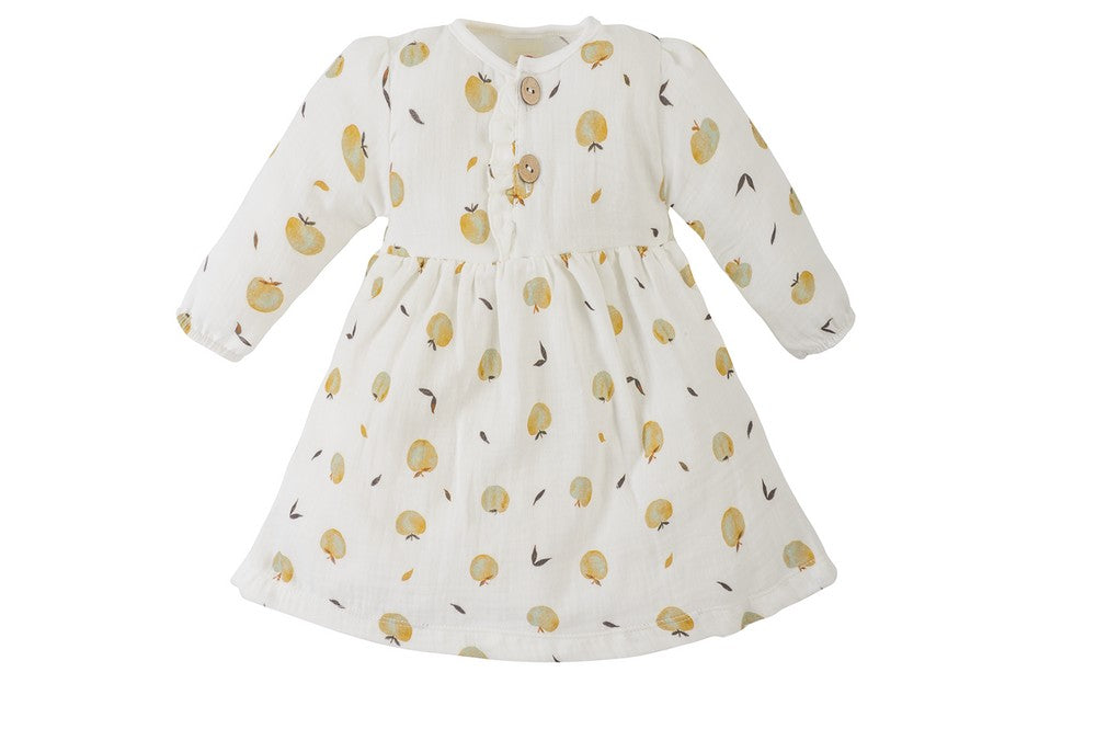 Makoma Muslin Print Dress – Apples