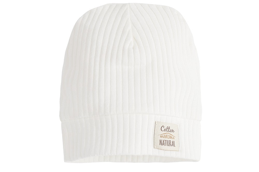 Makoma Natural Harmony - Ribbed Cotton Baby Hat – Ecru