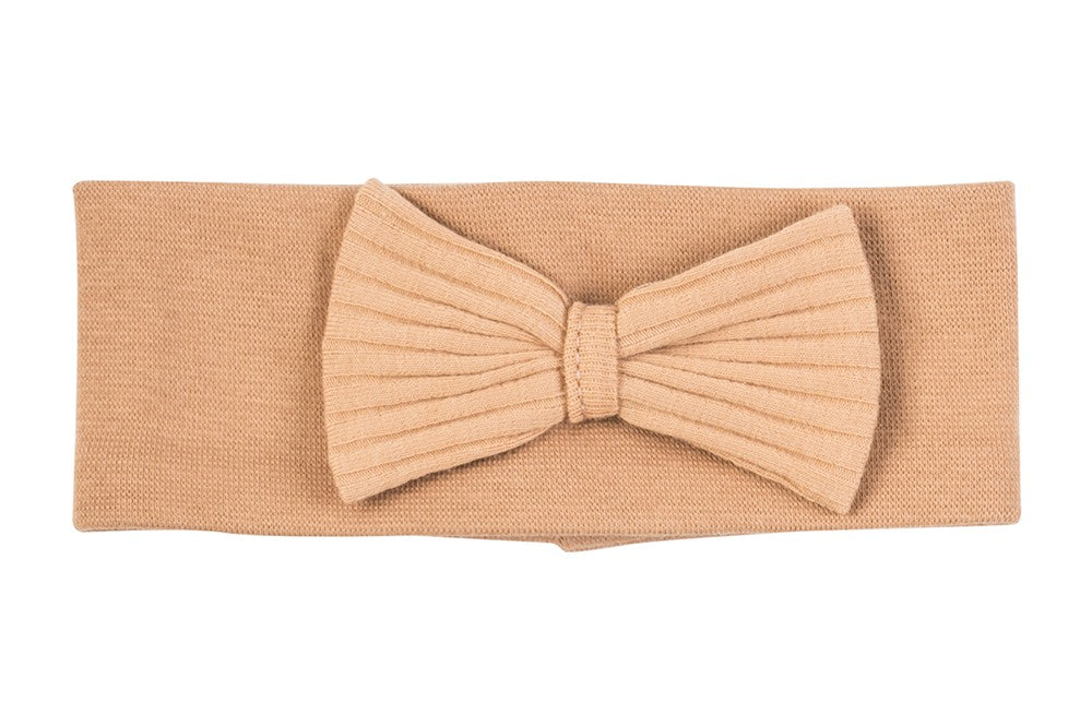 Makoma Natural Harmony - Ribbed Bow Headband – Latte