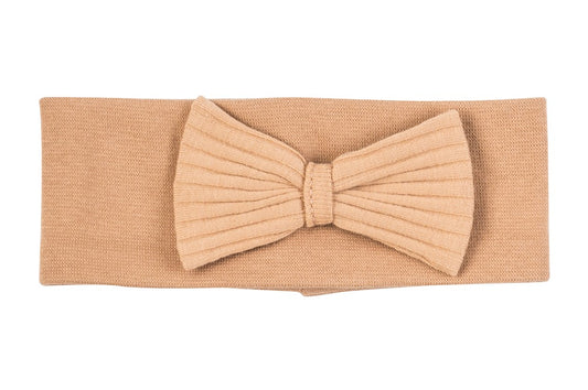 Makoma Natural Harmony - Ribbed Bow Headband – Latte