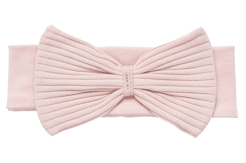 Makoma Natural Harmony - Ribbed Bow Headband – Powder Pink