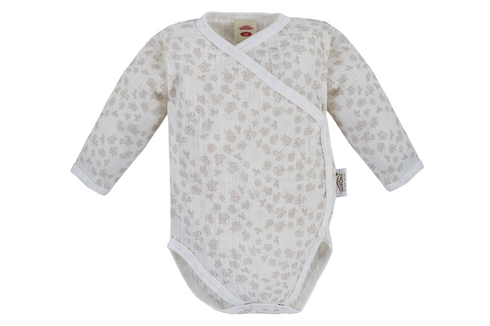 Makoma Rose Flower - Muslin Wrap Bodysuit – Rose Flower