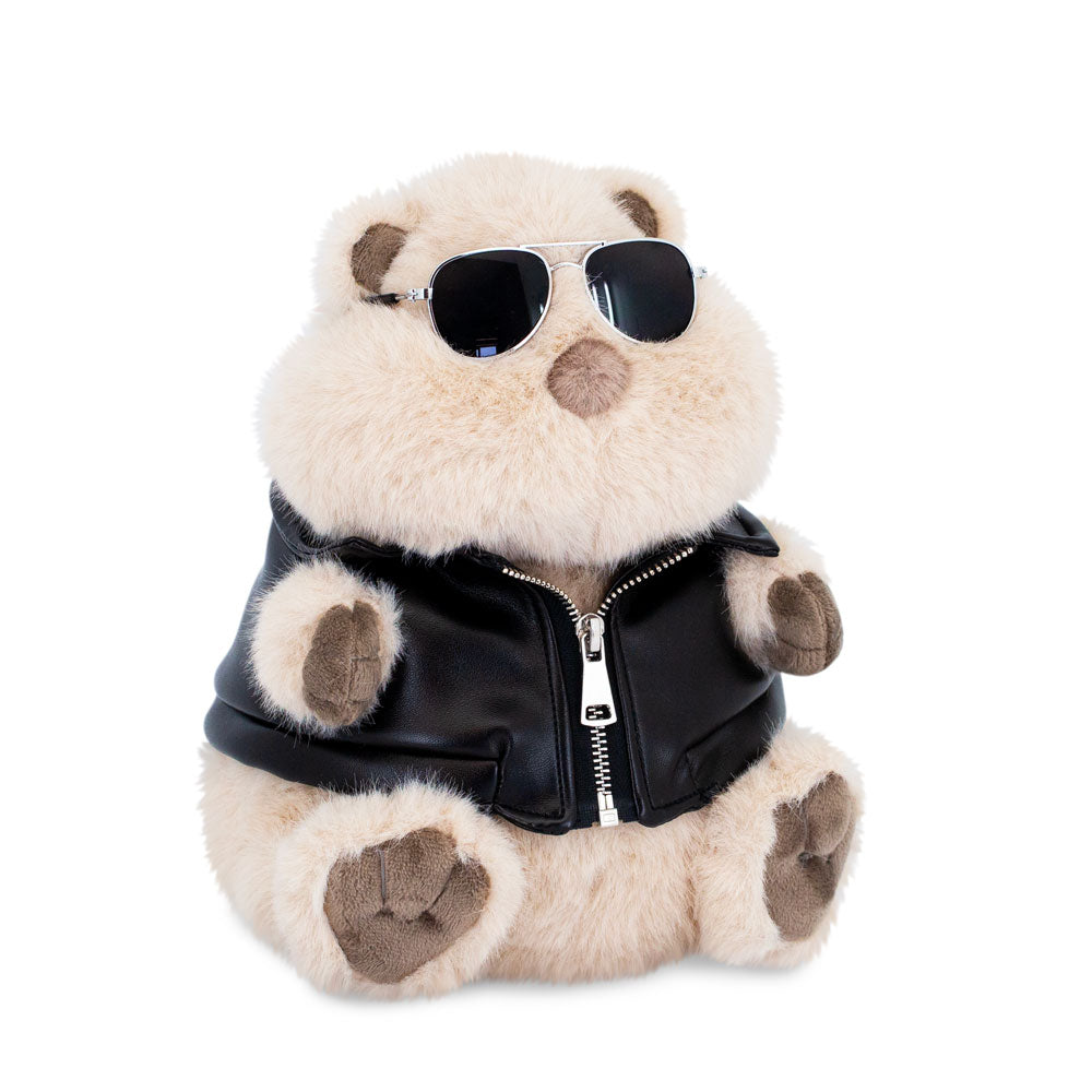 Soft toy hamster in vest ( )