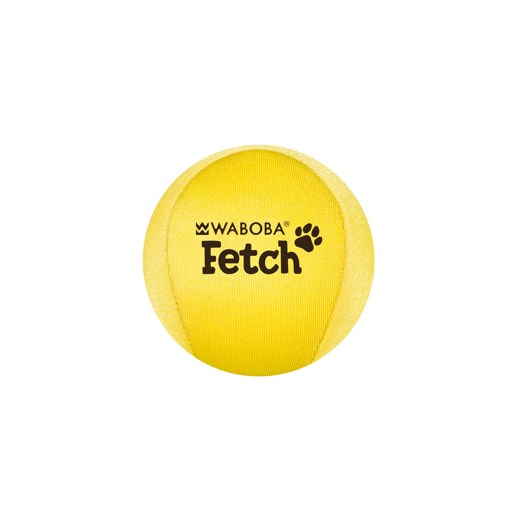 Waboba Fetch dog water ball yellow front